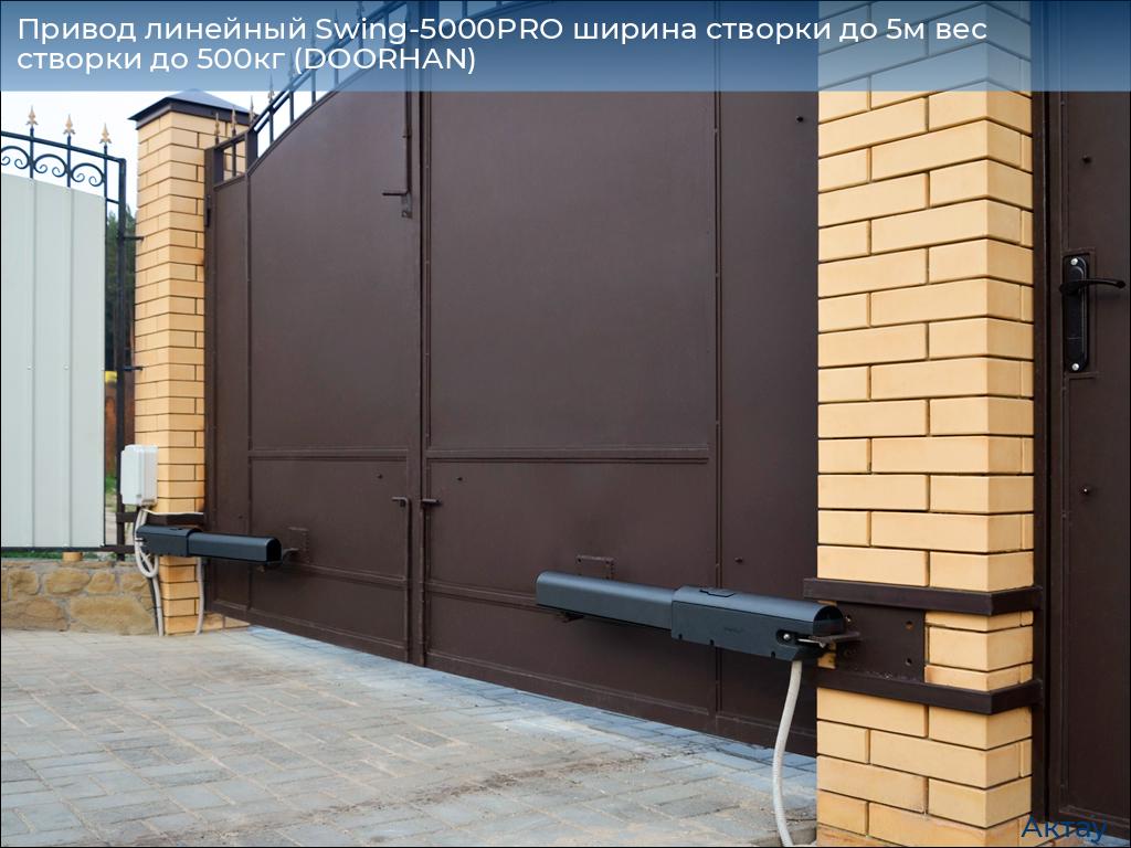Привод линейный Swing-5000PRO ширина cтворки до 5м вес створки до 500кг (DOORHAN), aktau.doorhan.ru