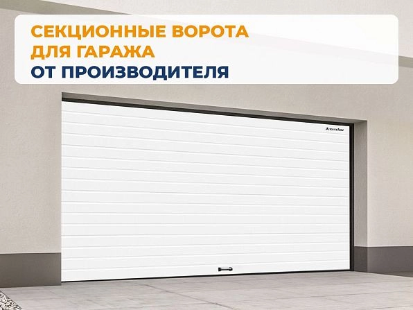 Секционные ворота 2500х2500 мм белые DoorHan RSD02, aktau.doorhan.ru